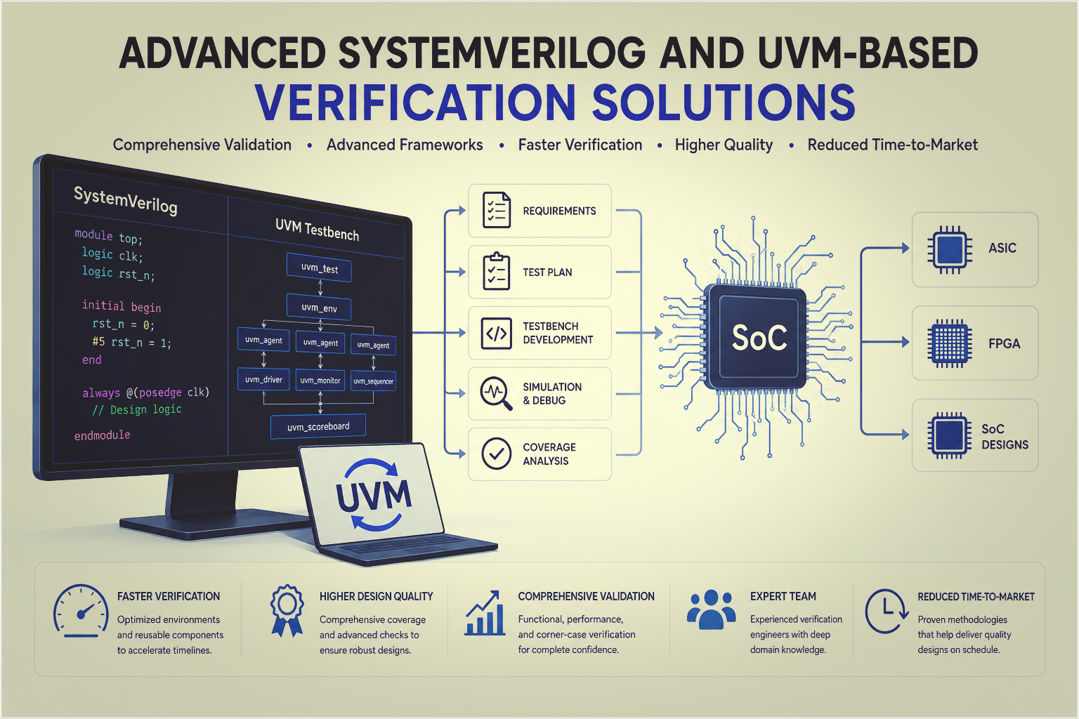 About Advanced System Verilog and UVM-BASED - Verification Solutions